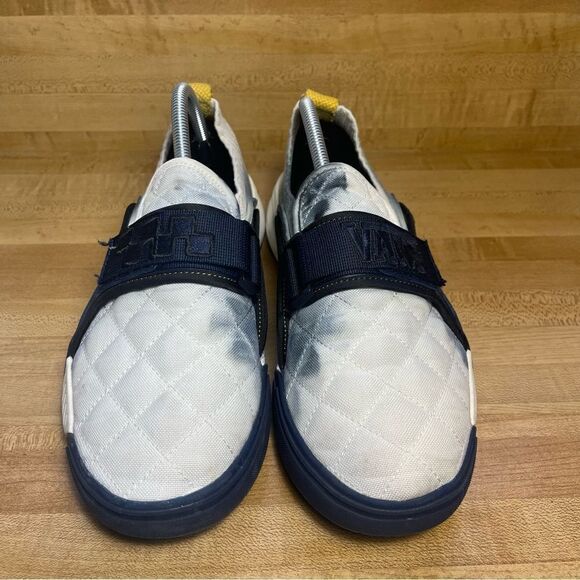 Vans Mens Size 9 Varsity Marshmallow Coast CC  Slip On Dress Blues Cush Shoes main image 9